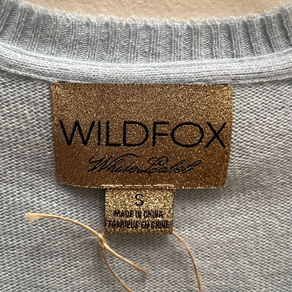 Wild fox Size Small white label Rabbit hair Heart Sweater - Picture 3 of 5